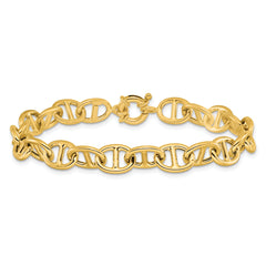 14K Polished Fancy Link Bracelet
