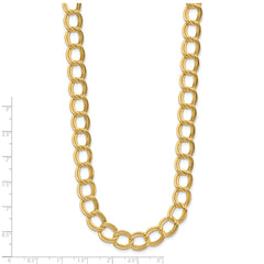 14K Polished Fancy Link Necklace
