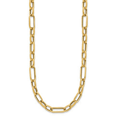 14K Polished Fancy Link Necklace