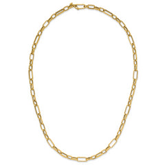 14K Polished Fancy Link Necklace