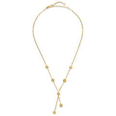 14K Polished and Diamond-cut Disc Design w/2in ext. Necklace