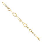 14K Polished Fancy Link Bracelet
