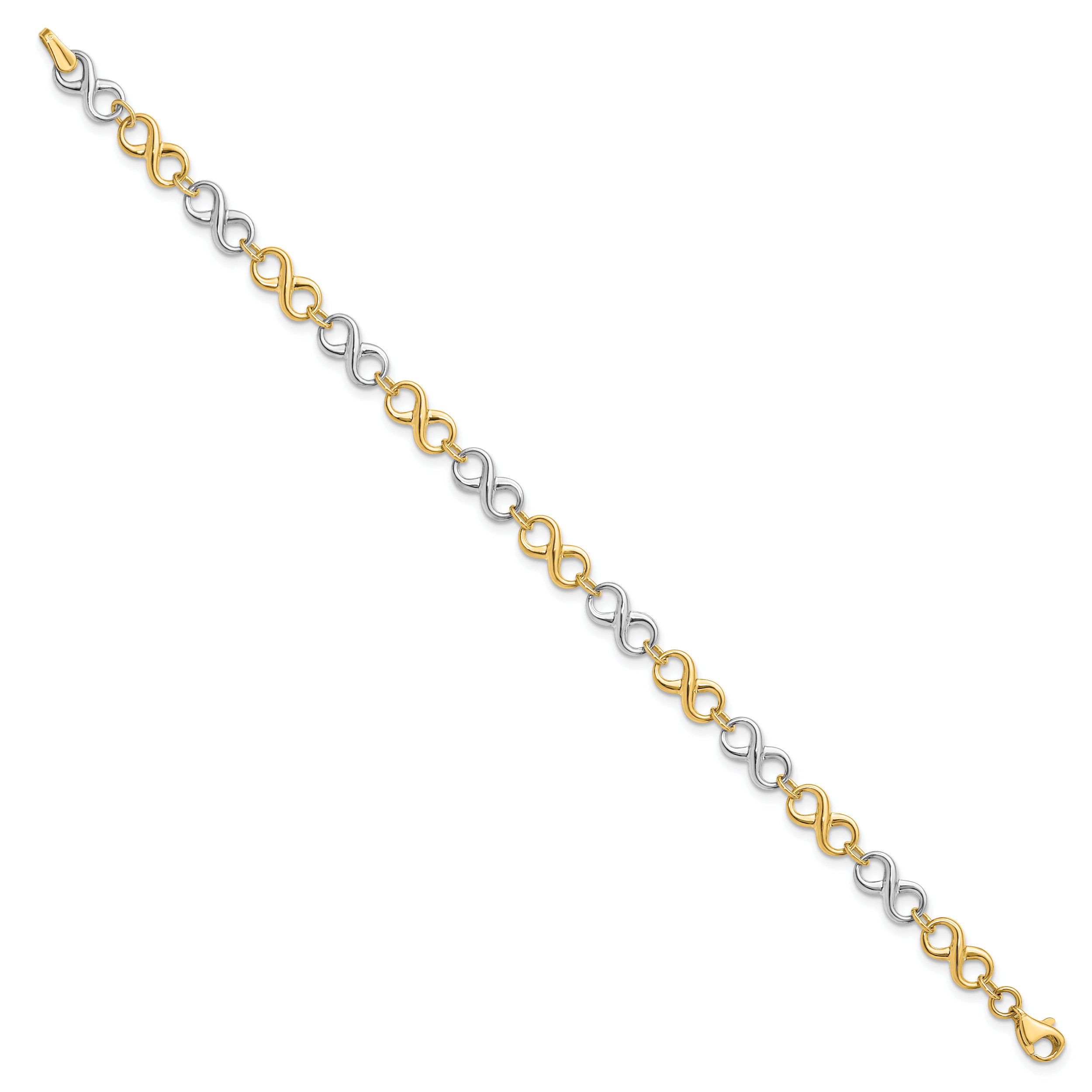 14K Two-tone Polished Bracelet Secondary image