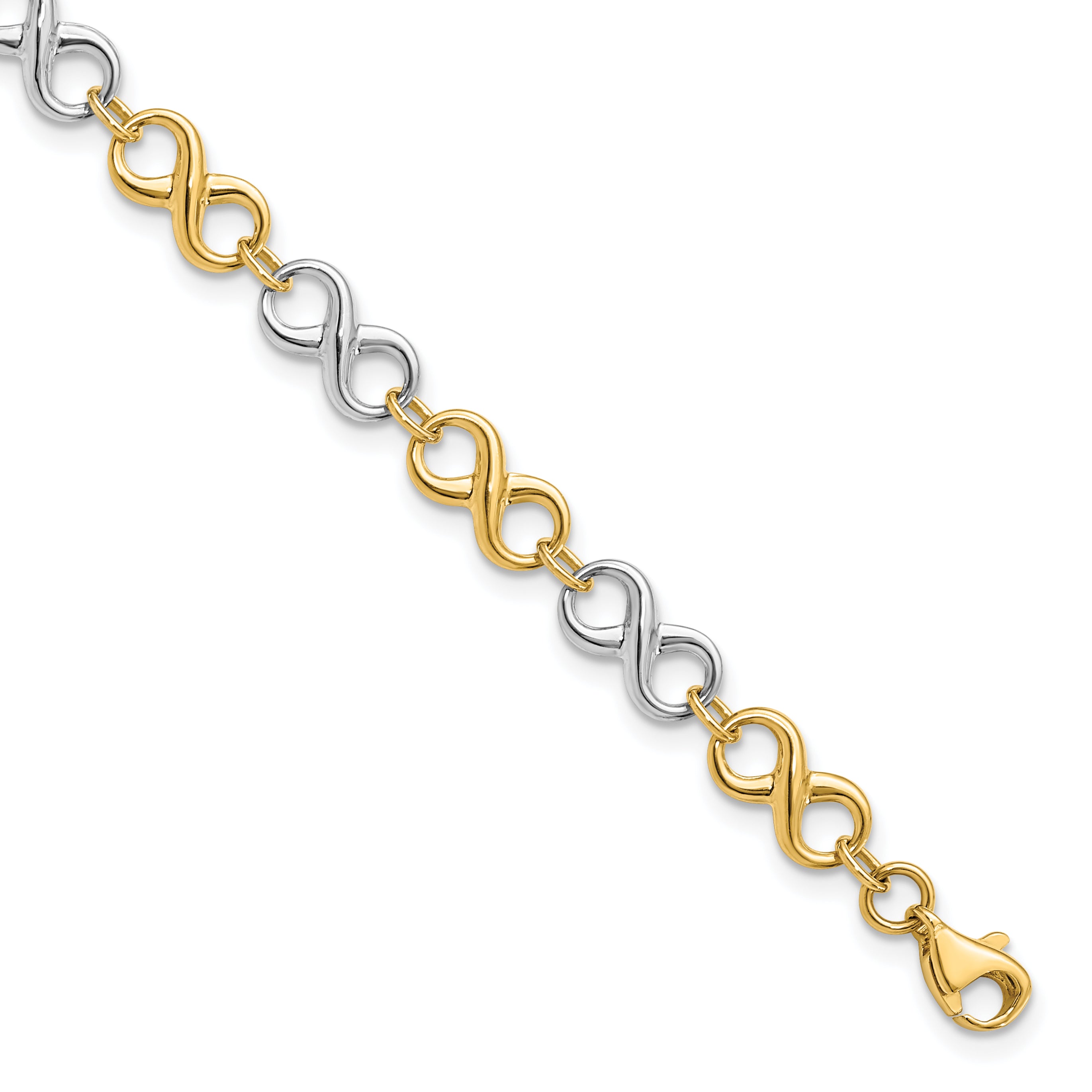 14K Two-tone Polished Bracelet Main image
