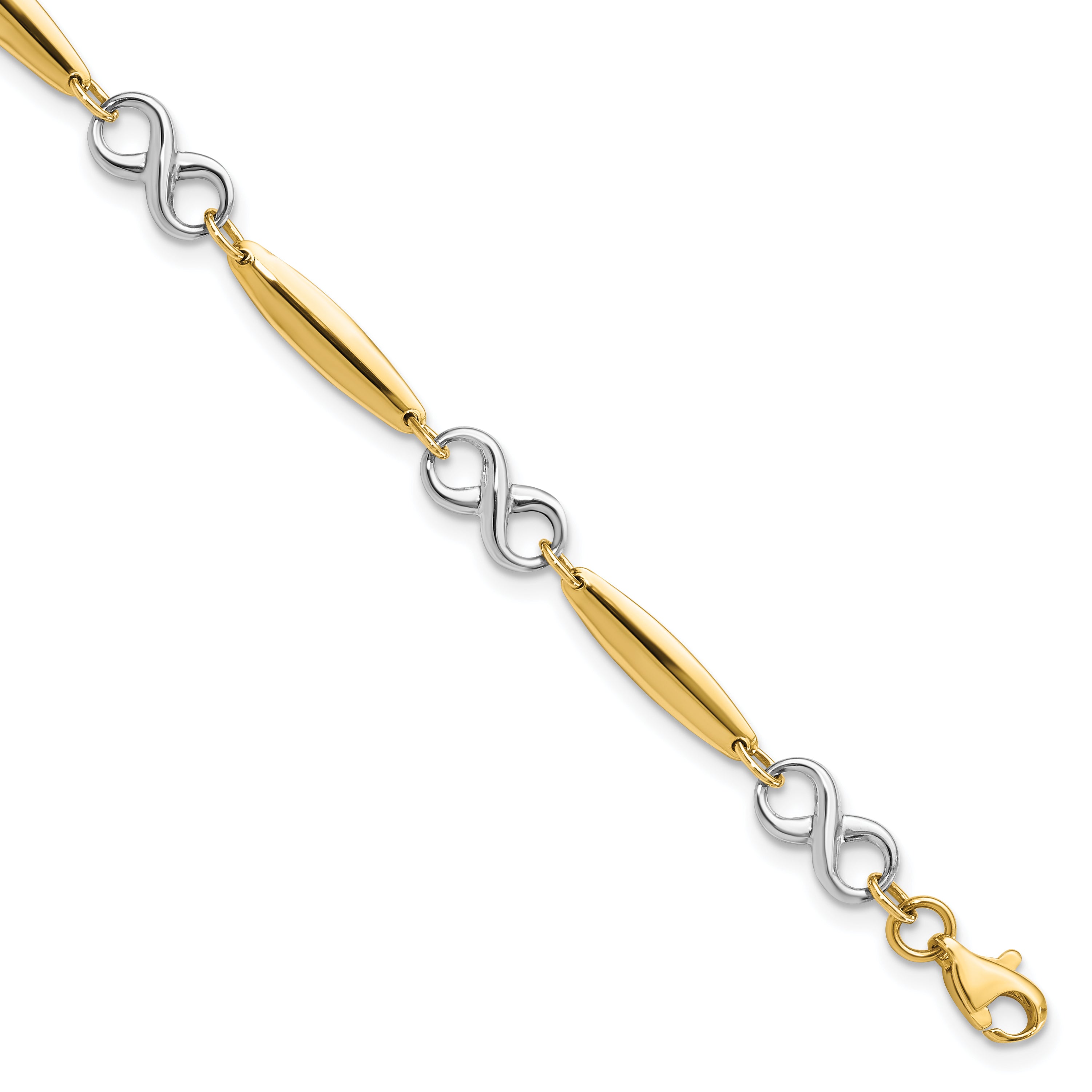 14K Two-tone Polished Bracelet Main image
