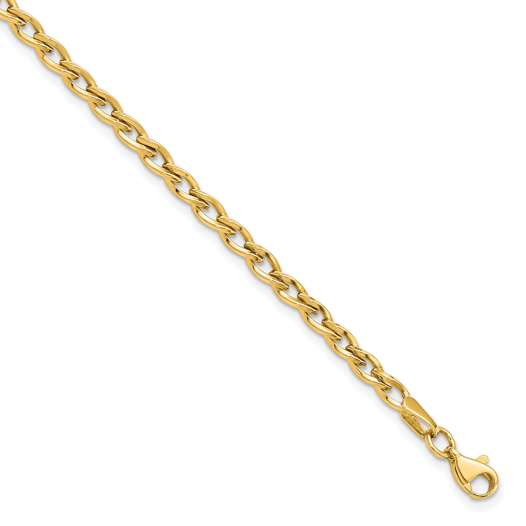 14K Polished Link Bracelet