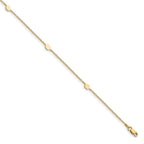 14K Polished  w/1in ext. Anklet