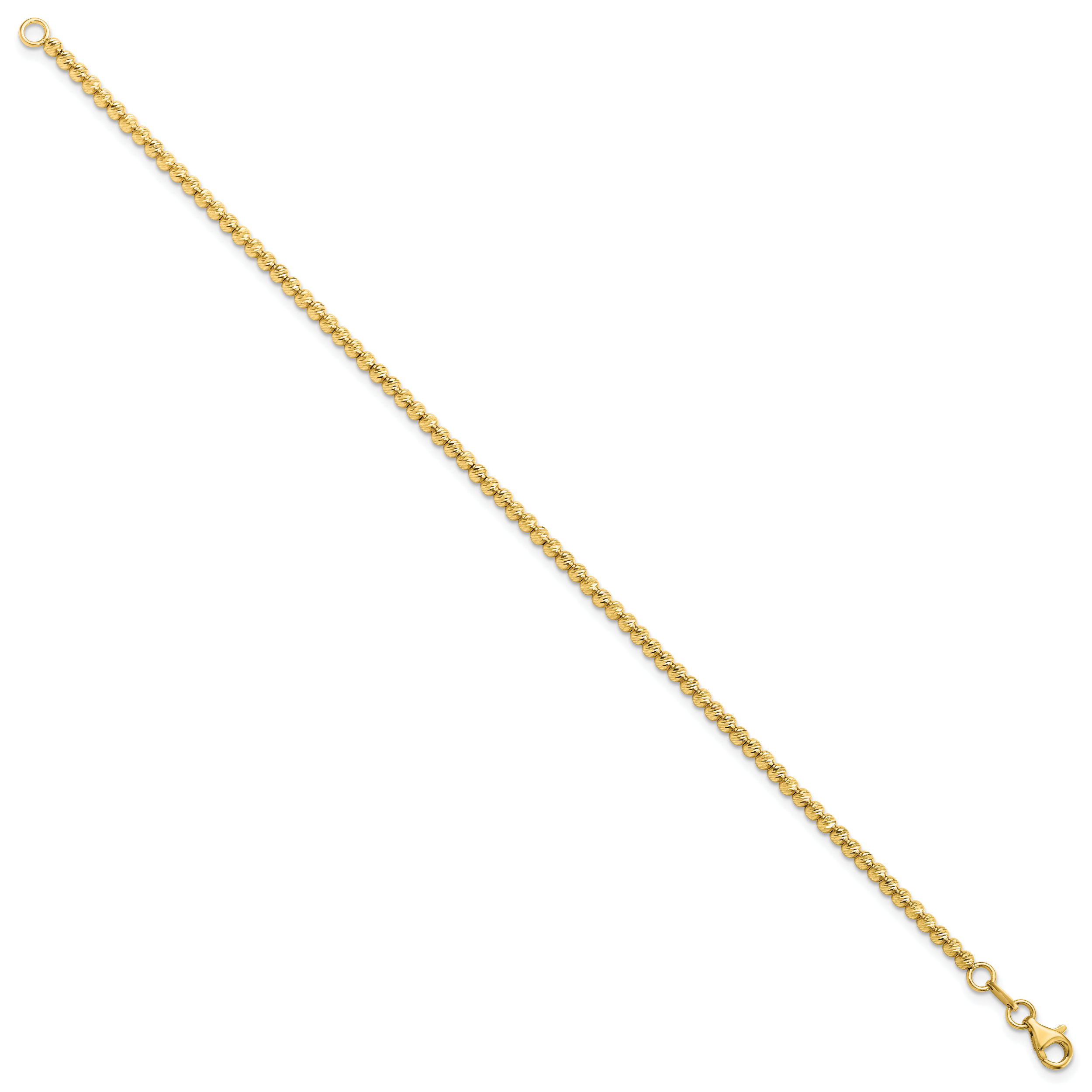 14K D/C Beaded Bracelet Secondary image