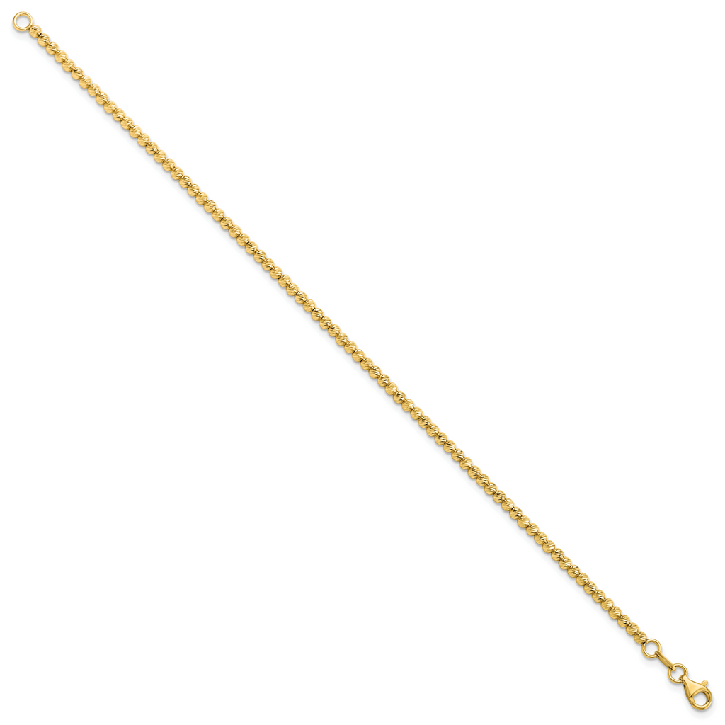 14K D/C Beaded Bracelet