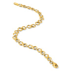 Polished Infinity Bracelet in 14K Yellow Gold