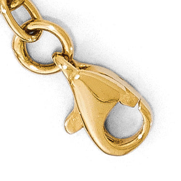 Polished Infinity Bracelet in 14K Yellow Gold