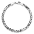 14K White Gold Polished Fancy Link Bracelet