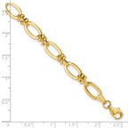 14K Polished Fancy Link Bracelet