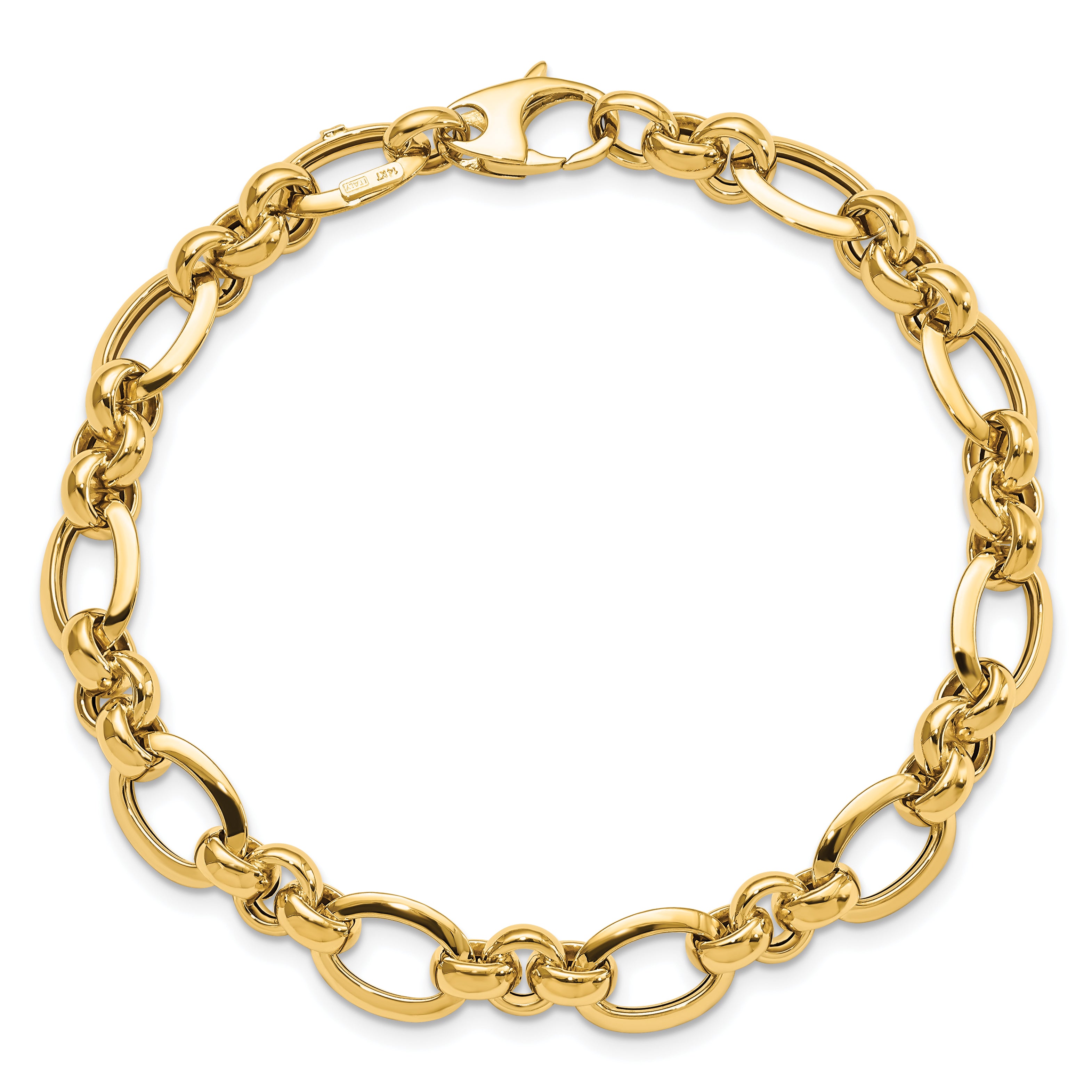 14K Polished Bracelet