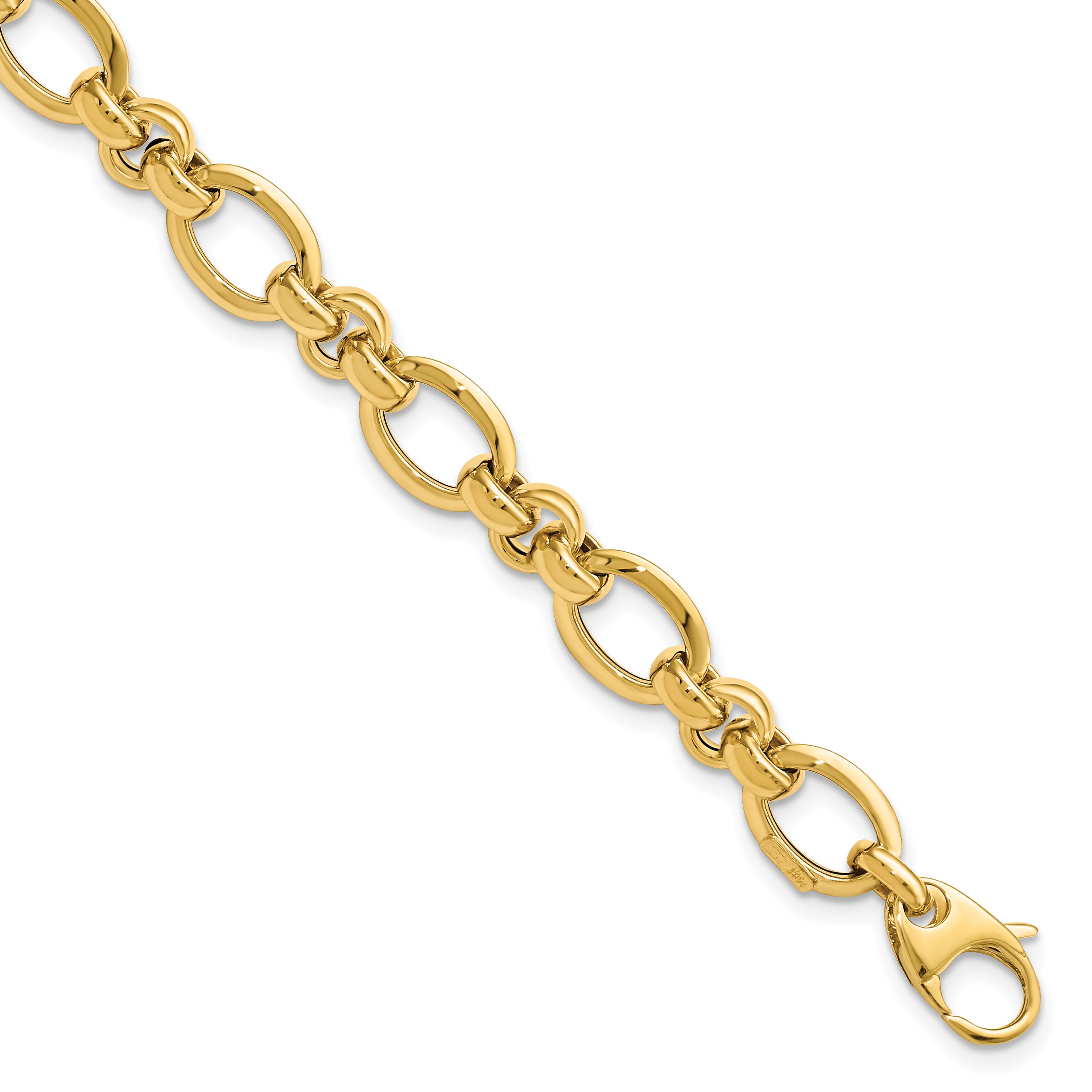 14K Polished Bracelet