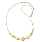 Leslie's 14K Yellow Gold Polished Fancy Necklace with Diamond-Cut Elegance