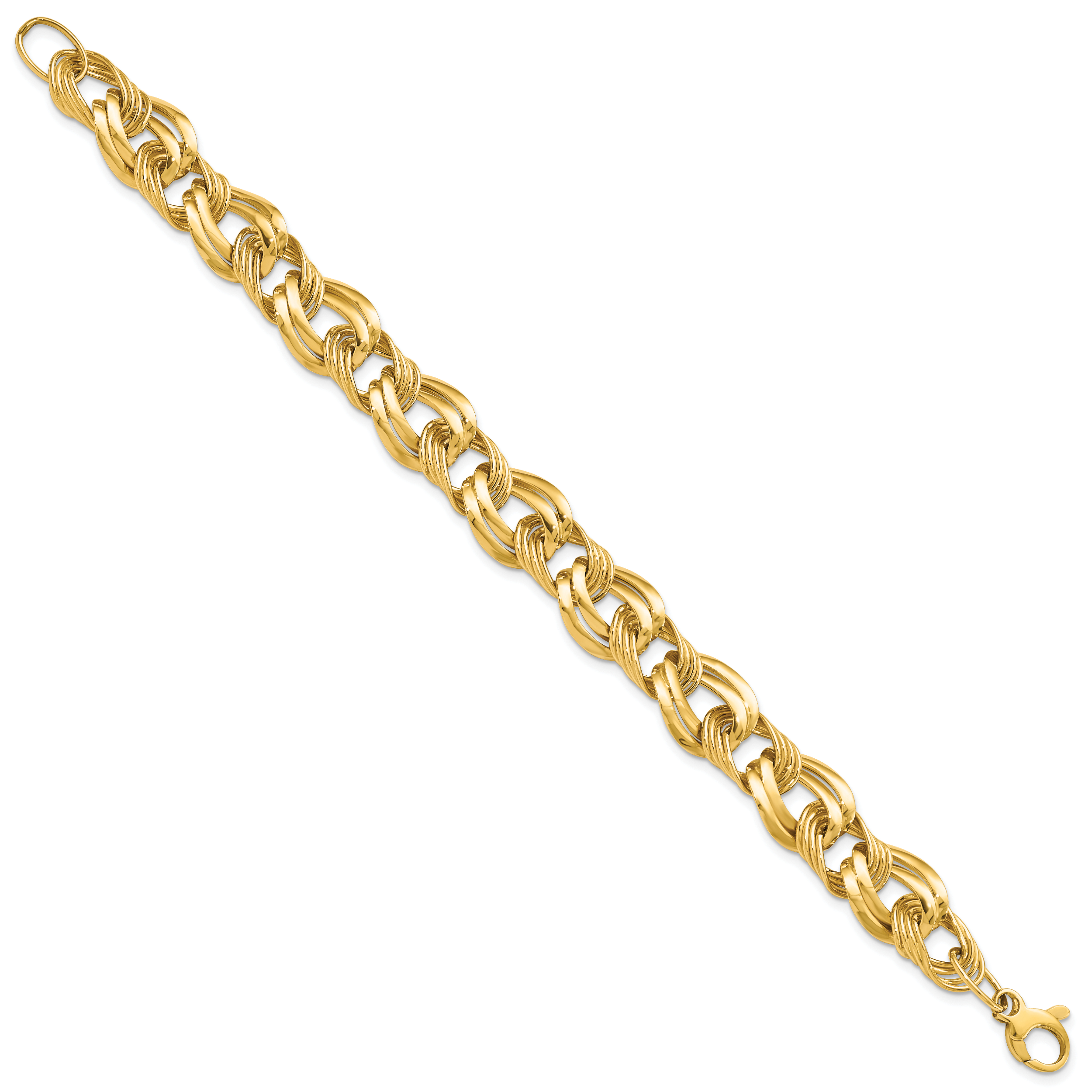 14K Polished Fancy Link Bracelet Secondary image