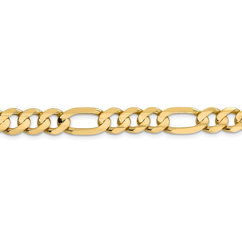14K Gold Figaro Chain Necklace with Lobster Clasp Elegant 24