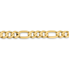 14K Gold Figaro Chain Necklace with Lobster Clasp Elegant 24