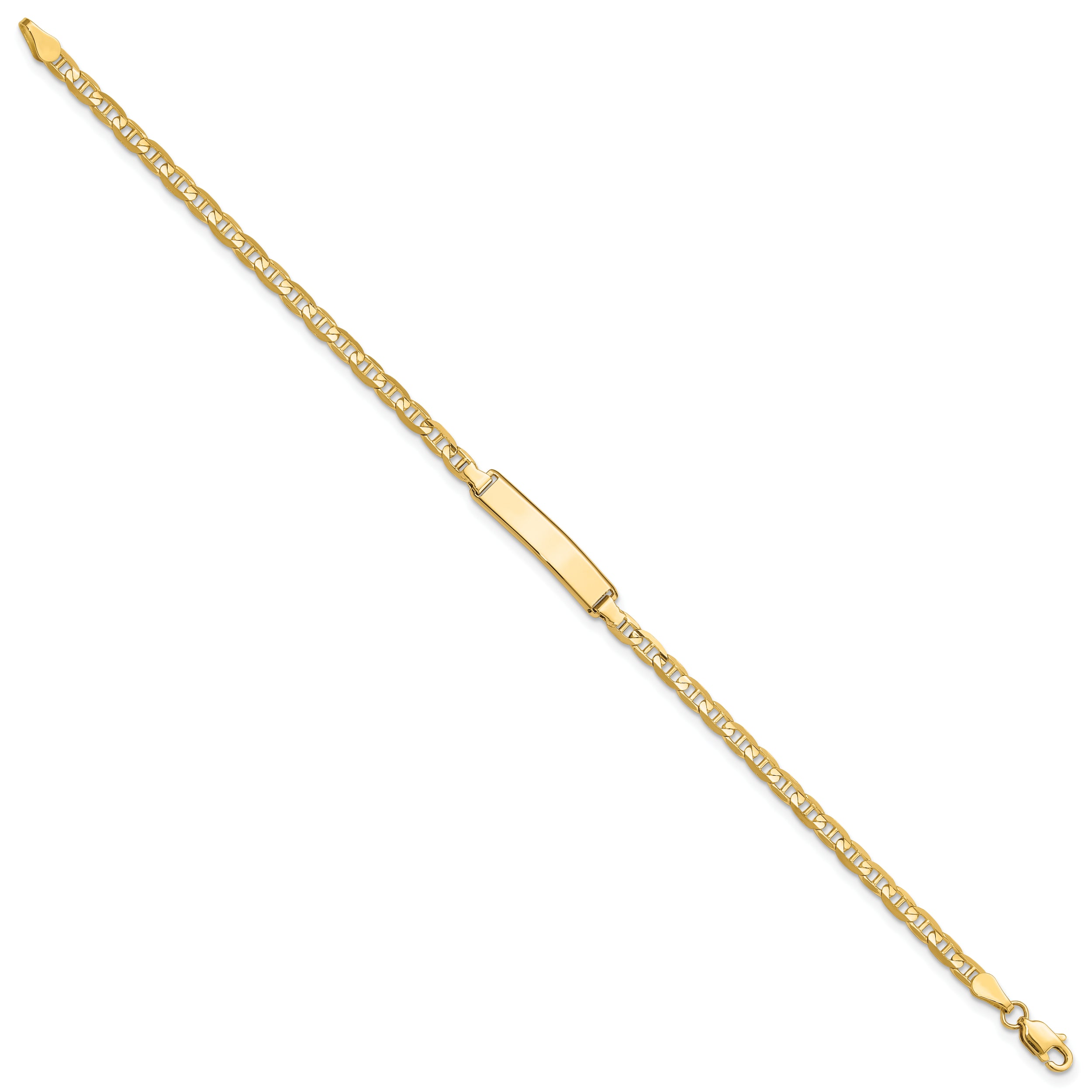 14k Anchor Link ID Bracelet