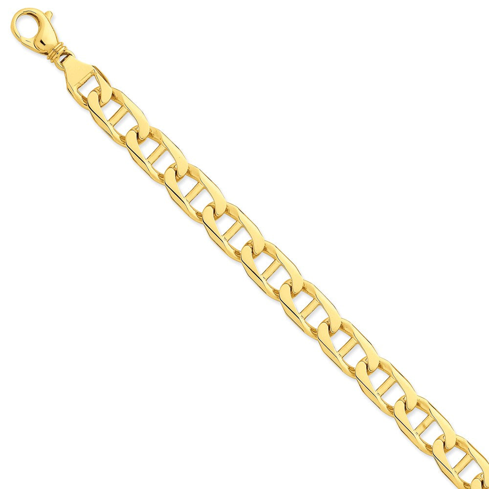Sophia Jewelers 14K Gold Anchor Link Necklace Hand-Polished 20 Bold Design - 20