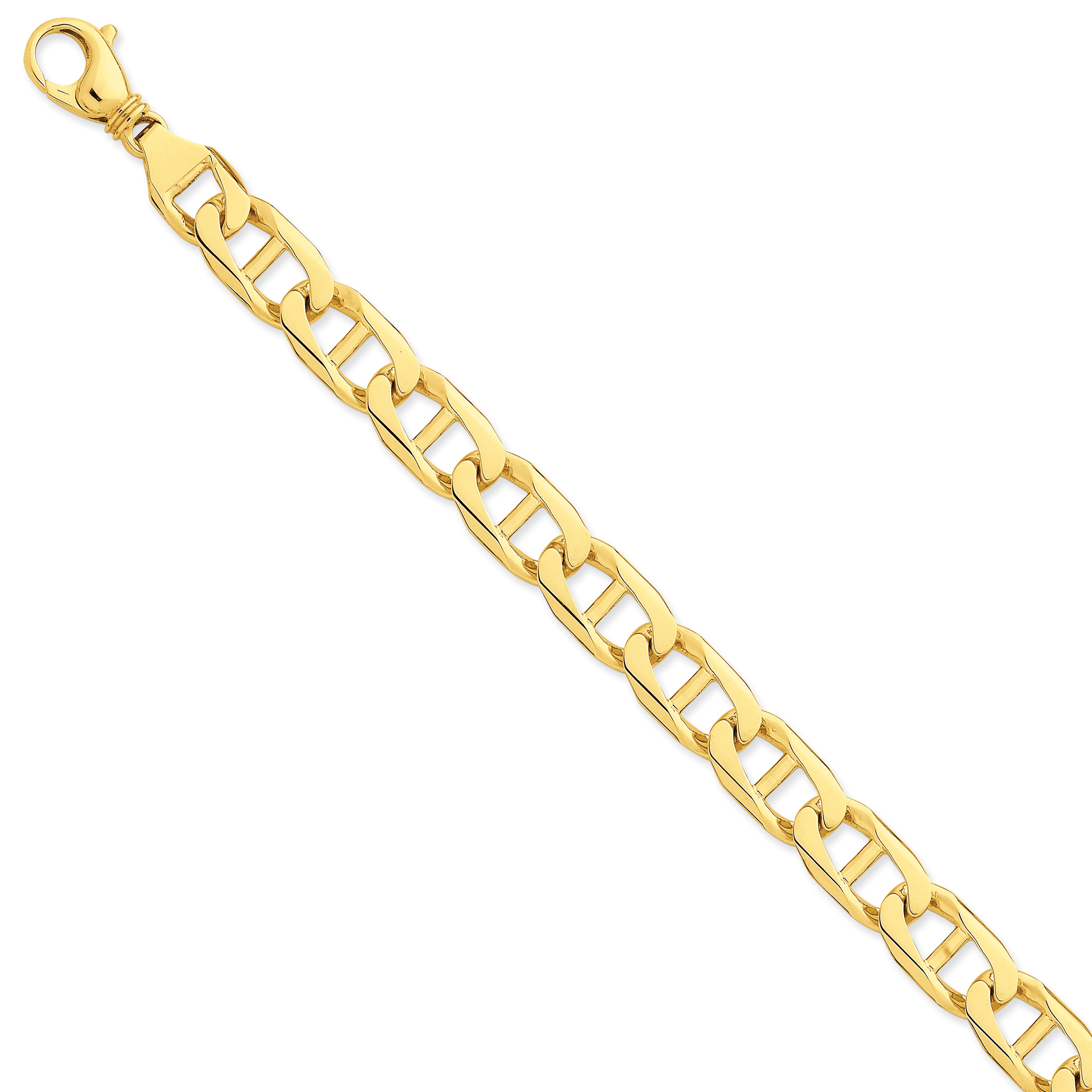 14K 10.8mm Hand-polished Anchor Link Chain