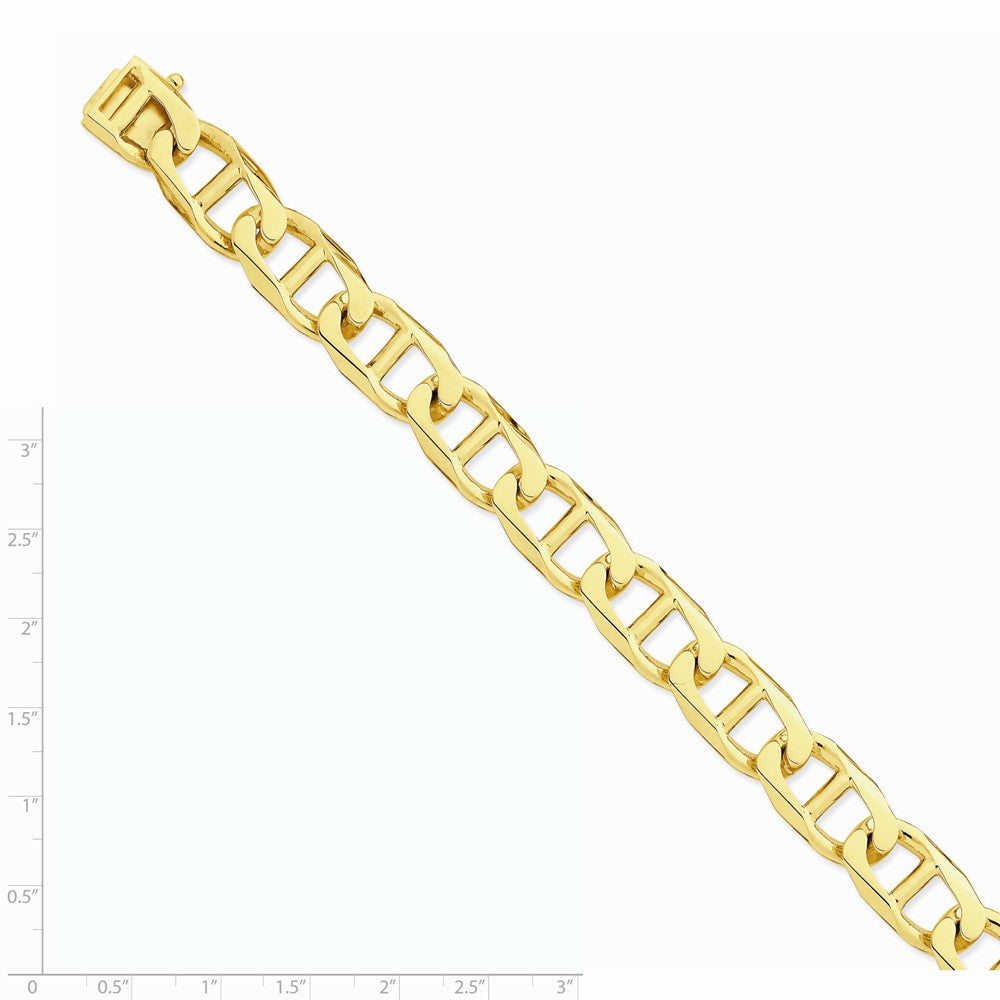 Sophia Jewelers 14K Yellow Gold Anchor Chain Necklace 20 Solid Hand-Polished Elegance Secondary image