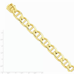 14K Yellow Gold 14.6mm Hand-polished Anchor Link Chain