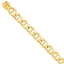 14K Yellow Gold Anchor Link Necklace with Hand-Polished Finish