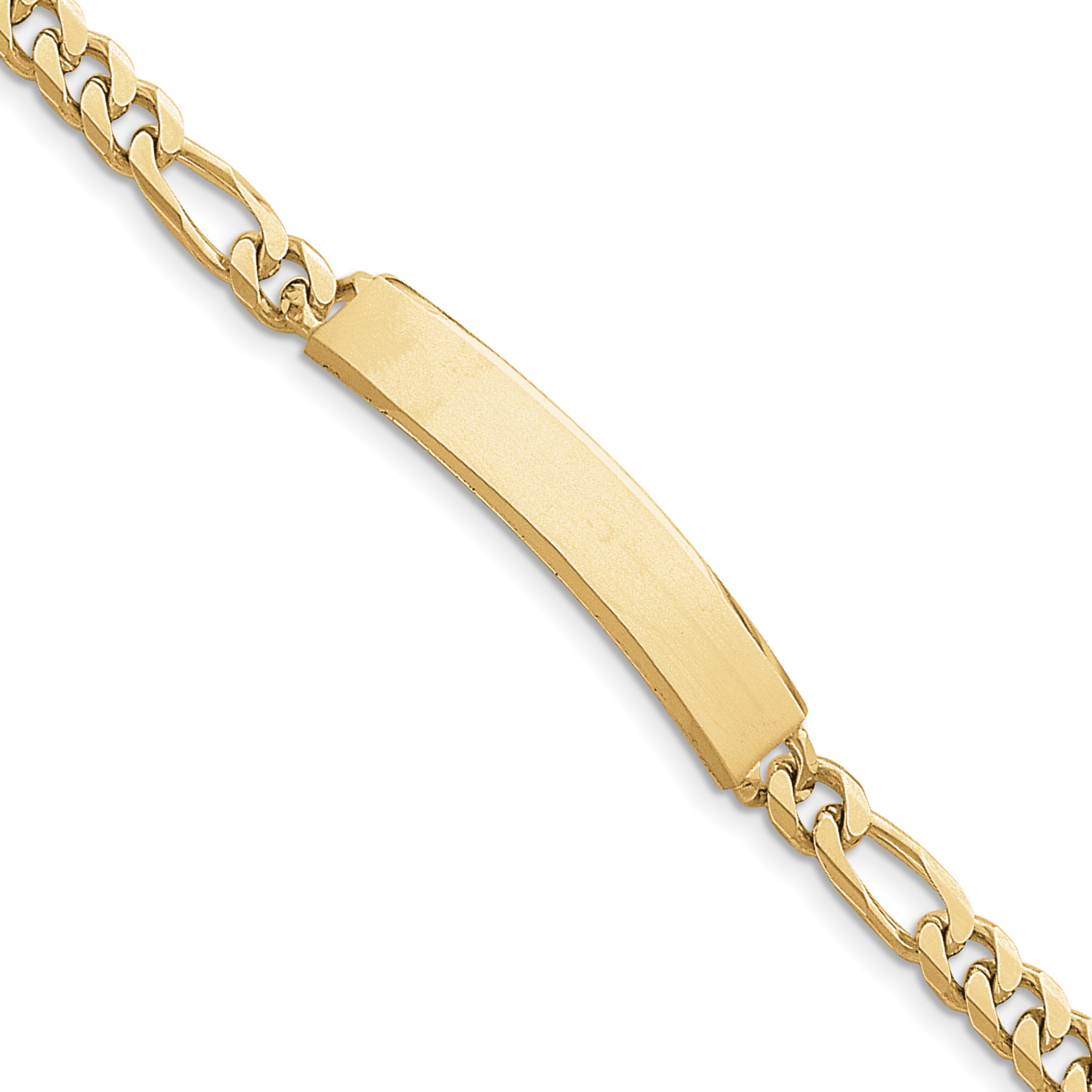 14K Figaro ID Bracelet Main image