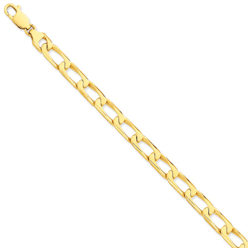 14K 8.5mm Hand-polished Open Link Bracelet Main image