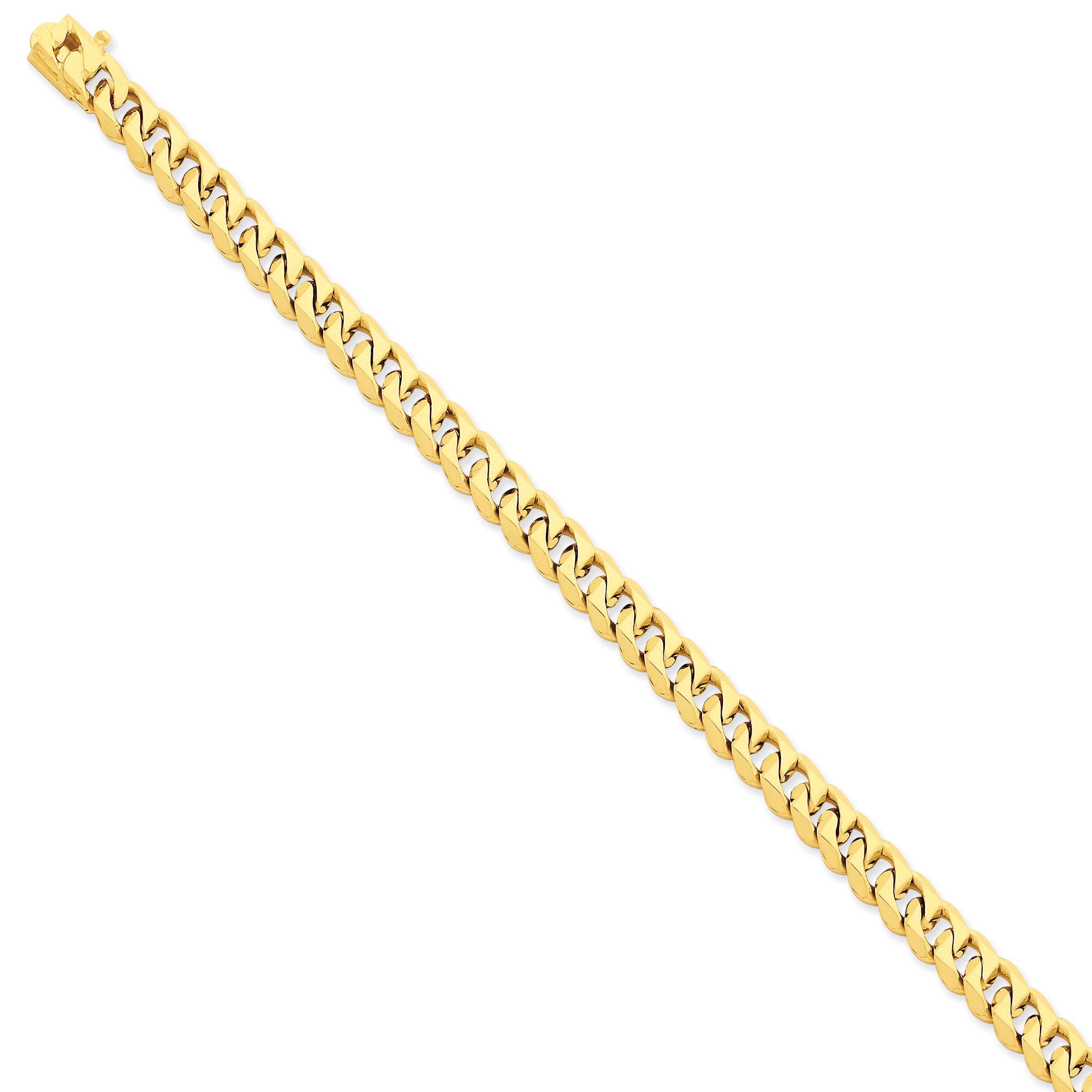 14K 7mm Hand-polished Traditional Link Bracelet Main image
