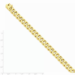 14K Yellow Gold 8.6mm Hand-polished Traditional Link Chain