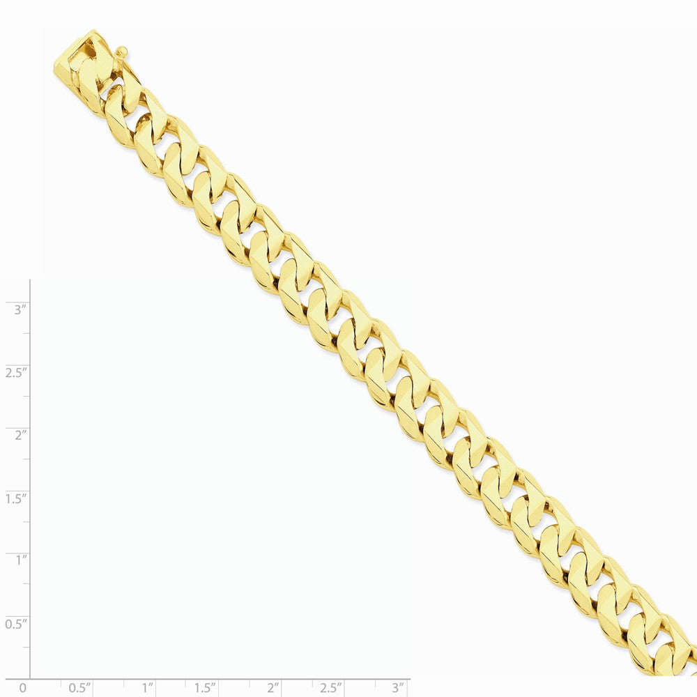 Sophia Jewelers 14K Yellow Gold 11mm Solid Classic Necklace Secondary image