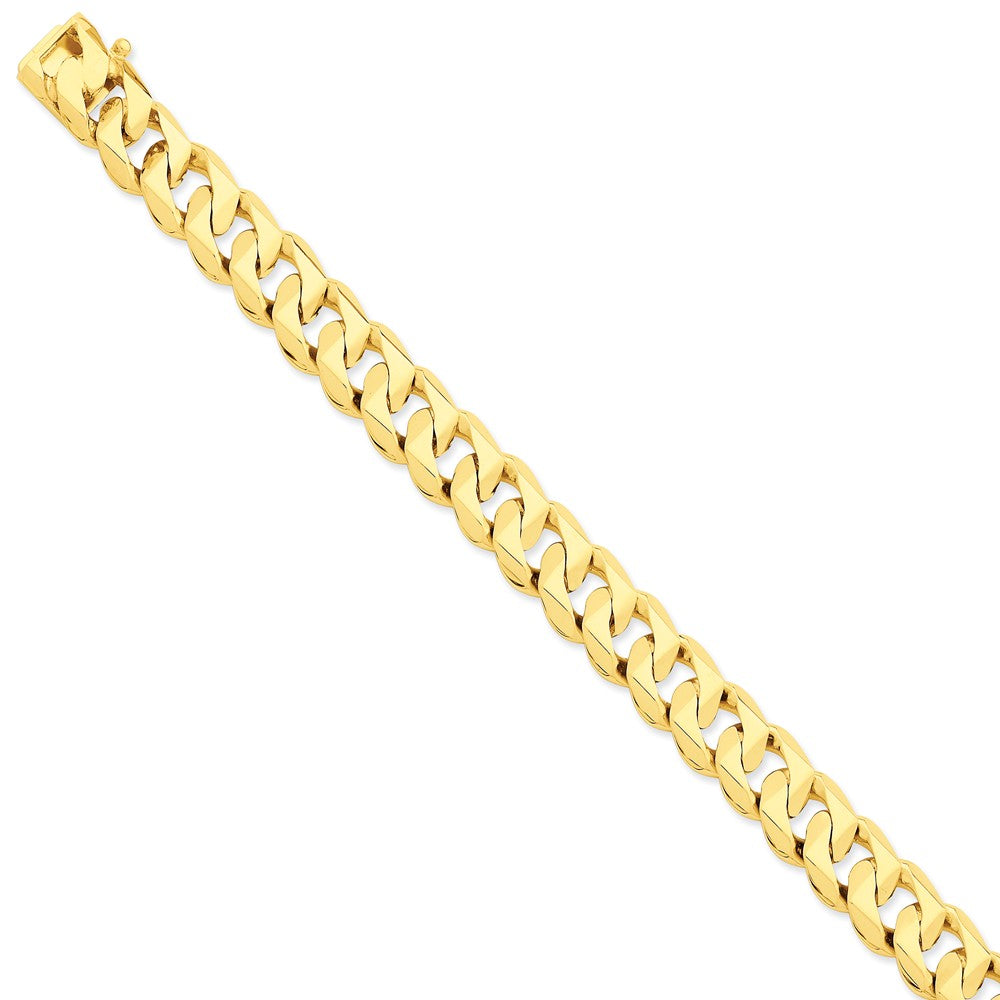 Sophia Jewelers 14K Yellow Gold 11mm Solid Classic Necklace