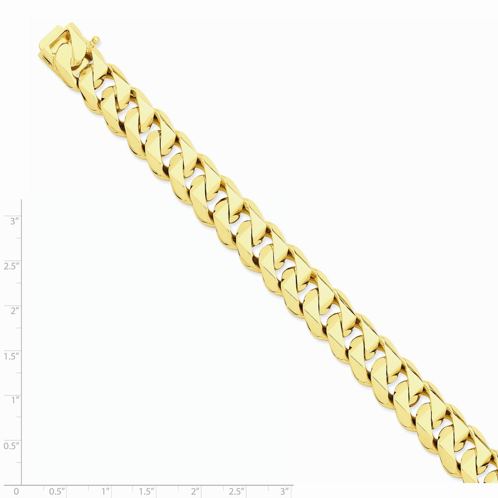 14K Yellow Gold 14mm Hand-Polished Traditional Link Chain