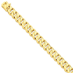 14K Yellow Gold 14mm Hand-polished Traditional Link Chain