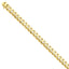 14K Gold Solid Curb Link Necklace Hand-Polished for Elegant Style