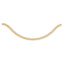 14K 6.8mm Hand-polished Flat Beveled Curb Link Chain
