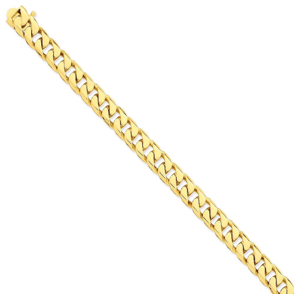 14K Yellow Gold Hand-Polished Beveled Curb Chain Necklace 20 Main image