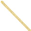 14K Yellow Gold Hand-Polished Beveled Curb Chain Necklace 20