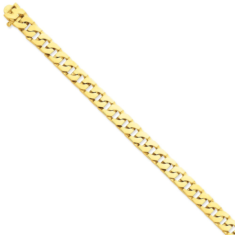 14K Yellow Gold Fancy Link Chain Necklace Solid & Hand-Polished Elegance Main image