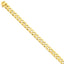 14K 9.4mm Hand-polished Fancy Link Bracelet