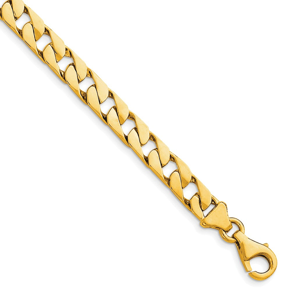 14K Yellow Gold Hand-Polished Fancy Link Necklace Elegant 18 Chain Main image
