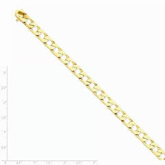 14K Yellow Gold 7.9mm Hand-Polished Fancy Link Chain