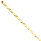 14K Yellow Gold Hand-Polished 6mm Fancy Link Necklace Elegant and Solid