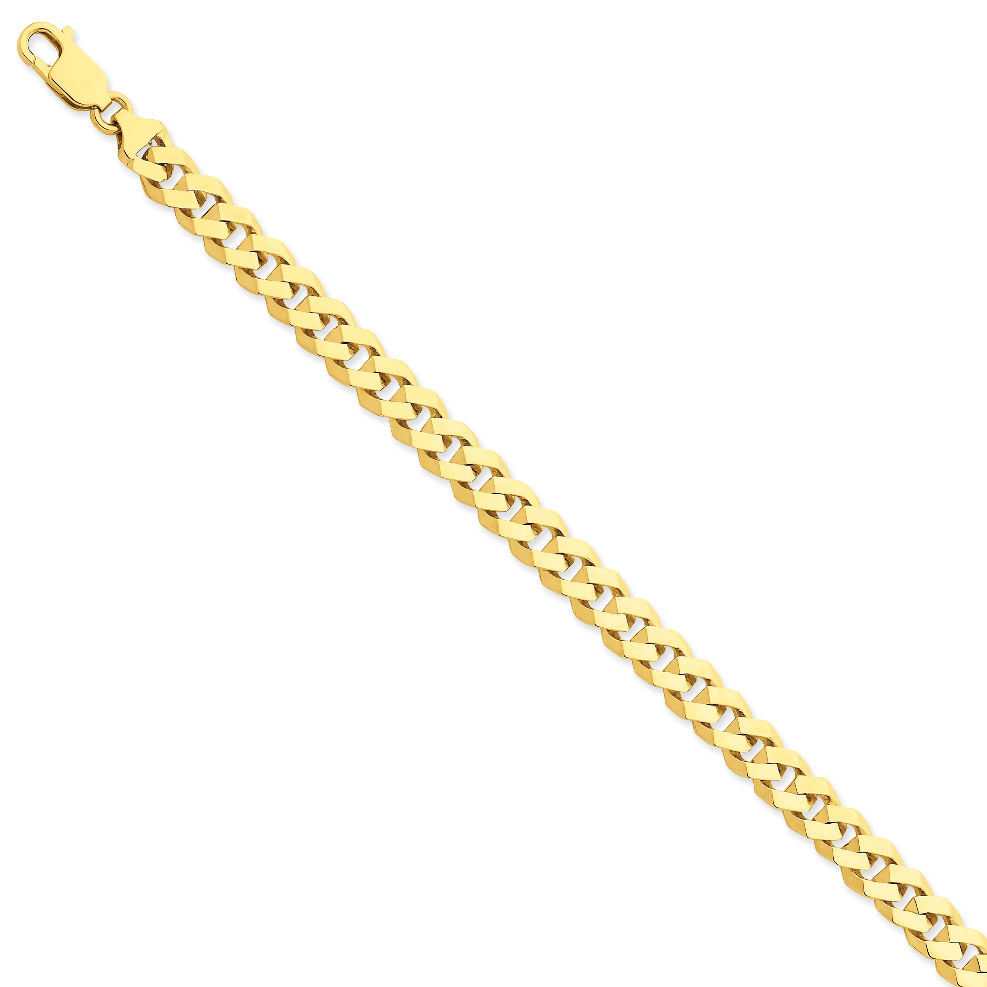 14K 8mm Hand-polished Fancy Link Bracelet Main image