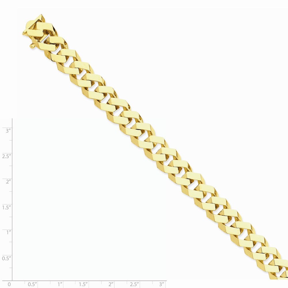 14K Yellow Gold Hand-Polished Fancy Link Necklace Elegant 20-inch Luxurious Design Secondary image