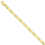 14K Yellow Gold Fancy Link Necklace with Hand-Polished Elegant Finish
