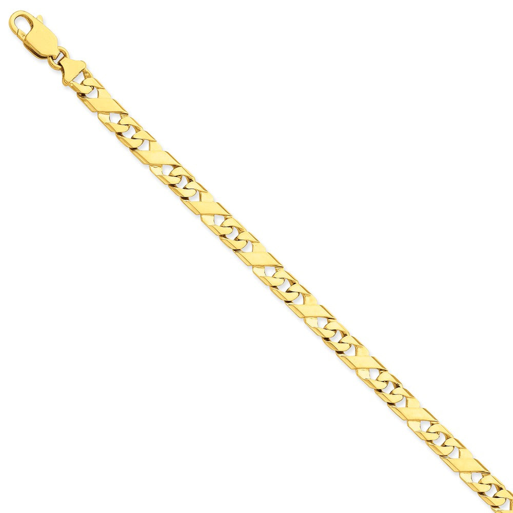14K Yellow Gold Fancy Link Necklace with Hand-Polished Elegant Finish - 18